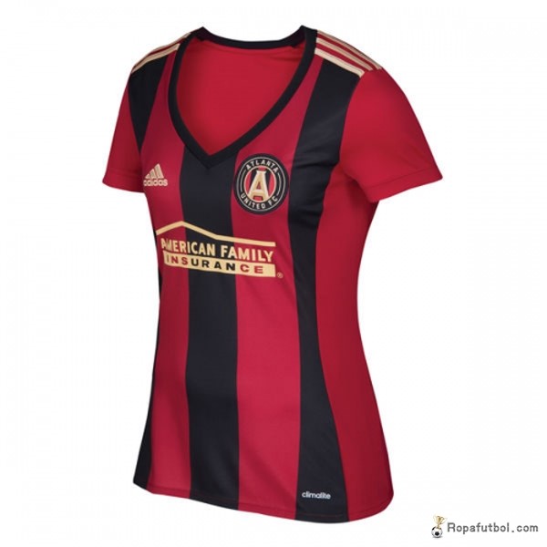 Camiseta Atlanta United Replica Primera Ropa Mujer 2017/18 Rojo